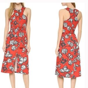 XS Finders Keepers Floral Denim Dress With Belt